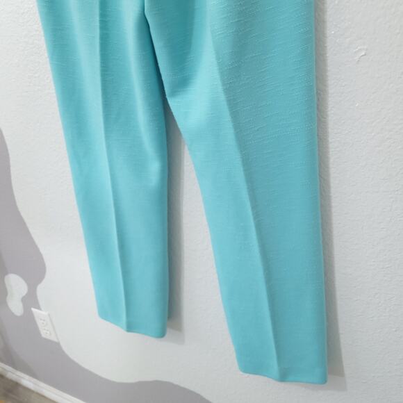 Vintage Graff Californiawear Pants Womens Size 10 Aqua Blue Elastic Waist - Picture 12 of 12